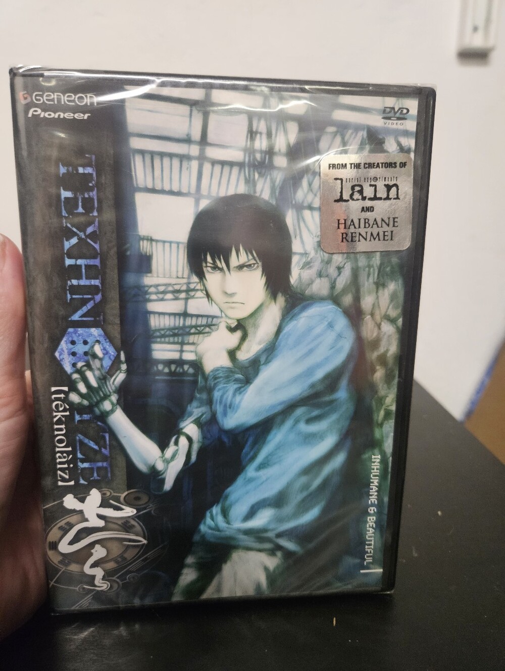 Texhnolyze Inhumane And Beautiful DVD Limited Edition 3D Lenticular Cover Vol 1